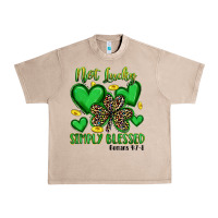 French Oak not lucky simply blessed Urban Heavy Tee - Artiststas