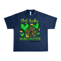 Navy not lucky simply blessed Urban Heavy Tee - Artiststas