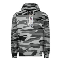 Slate Camo Hand Drawing White Shepherd Premium Hoodie - RanaPortraitStore