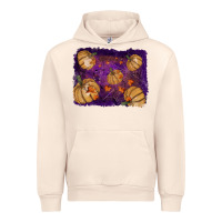 Sandshell Halloween Pumpkin Cobweb Background Urban Hoodie - RanaPortraitStore