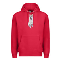 Hand Drawing White Shepherd Premium Hoodie | Teevron