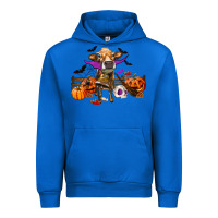 Cobalt Heifer Cow Halloween Urban Hoodie - RanaPortraitStore