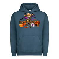 Pigment Midnight Navy Heifer Cow Halloween Urban Hoodie - RanaPortraitStore
