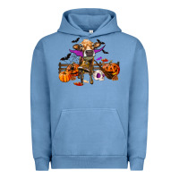 Pigment Pebble Blue Heifer Cow Halloween Urban Hoodie - RanaPortraitStore