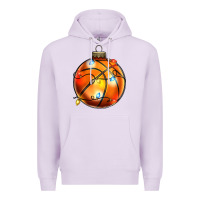 Lilac christmas  baskerball Premium Hoodie - Zillion Design Studio