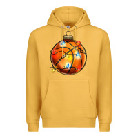 Mustard christmas  baskerball Premium Hoodie - Zillion Design Studio