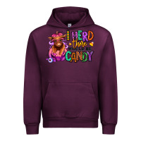 Mauve Wine I herd there would be candy Heifer Urban Hoodie - RanaPortraitStore