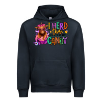 Navy I herd there would be candy Heifer Urban Hoodie - RanaPortraitStore