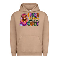 Pigment Burro I herd there would be candy Heifer Urban Hoodie - RanaPortraitStore