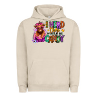 Pigment French Oak I herd there would be candy Heifer Urban Hoodie - RanaPortraitStore