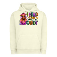 Pigment Pistachio I herd there would be candy Heifer Urban Hoodie - RanaPortraitStore