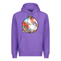 Purple christmas  baseball Premium Hoodie - Zillion Design Studio
