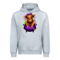 Heather Grey Halloween Heifer Urban Hoodie - RanaPortraitStore