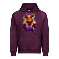 Mauve Wine Halloween Heifer Urban Hoodie - RanaPortraitStore