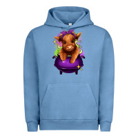 Pigment Pebble Blue Halloween Heifer Urban Hoodie - RanaPortraitStore
