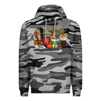 Slate Camo coffee cups indian headdress Premium Hoodie - texasbilliewilder