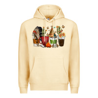 Pina Colada coffee cups indian headdress Premium Hoodie - texasbilliewilder