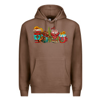 Chestnut cowboy coffee cups Premium Hoodie - texasbilliewilder