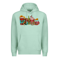 Seafoam cowboy coffee cups Premium Hoodie - texasbilliewilder