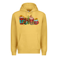 Antique Gold cowboy coffee cups Premium Hoodie - texasbilliewilder