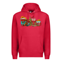 Cardinal cowboy coffee cups Premium Hoodie - texasbilliewilder