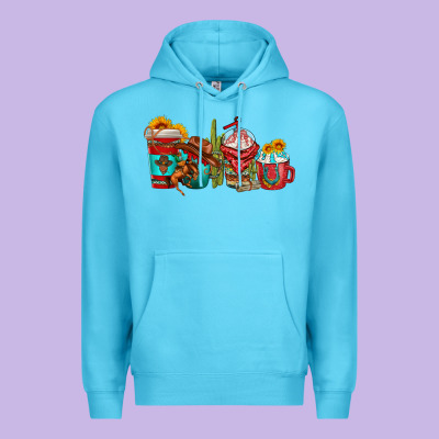 Premium Hoodie cowboy coffee cups