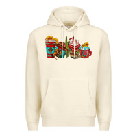 Sandshell cowboy coffee cups Premium Hoodie - texasbilliewilder