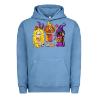 Pigment Pebble Blue Halloween hocus pocus coffee cups Urban Hoodie - RanaPortraitStore