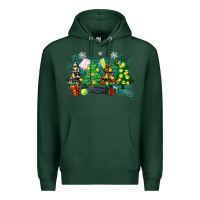 Sports Green leopard with tennis Premium Hoodie - Zillion Design Studio