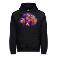 Black Halloween sneaker and heel afro woman Urban Hoodie - RanaPortraitStore