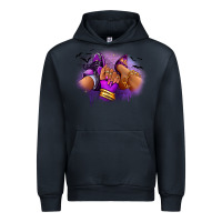 Navy Halloween sneaker and heel afro woman Urban Hoodie - RanaPortraitStore
