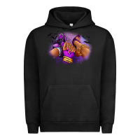 Pigment Black Halloween sneaker and heel afro woman Urban Hoodie - RanaPortraitStore