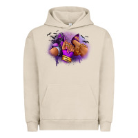 Pigment French Oak Halloween sneaker and heel afro woman Urban Hoodie - RanaPortraitStore