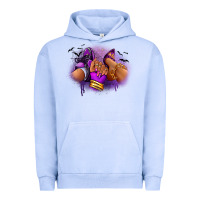 Pigment Grape Ice Halloween sneaker and heel afro woman Urban Hoodie - RanaPortraitStore