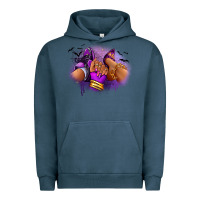 Pigment Midnight Navy Halloween sneaker and heel afro woman Urban Hoodie - RanaPortraitStore