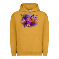 Pigment Peanut Butter Halloween sneaker and heel afro woman Urban Hoodie - RanaPortraitStore