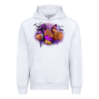 White Halloween sneaker and heel afro woman Urban Hoodie - RanaPortraitStore