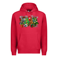 Cardinal christmas trees with tennis Premium Hoodie - Zillion Design Studio