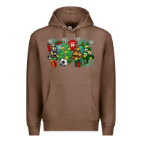 Chestnut christmas trees with tennis Premium Hoodie - Zillion Design Studio
