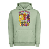 Pigment Oil Green Hocus pocus i need coffee to focus Urban Hoodie - RanaPortraitStore