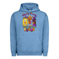 Pigment Pebble Blue Hocus pocus i need coffee to focus Urban Hoodie - RanaPortraitStore