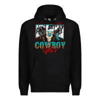 Black cowboy killer Premium Hoodie - texasbilliewilder