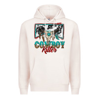Pale Pink cowboy killer Premium Hoodie - texasbilliewilder