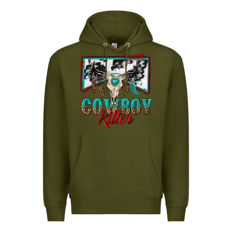 Cowboy Killer Premium Hoodie by texasbilliewilder | Teevron