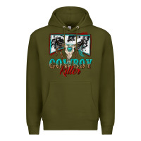 Army Green cowboy killer Premium Hoodie - texasbilliewilder