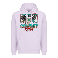 Lilac cowboy killer Premium Hoodie - texasbilliewilder