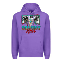 Purple cowboy killer Premium Hoodie - texasbilliewilder