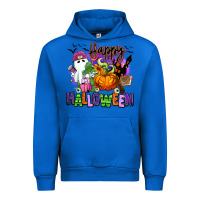 Cobalt Happy Halloween Urban Hoodie - RanaPortraitStore