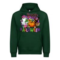Forest Green Happy Halloween Urban Hoodie - RanaPortraitStore
