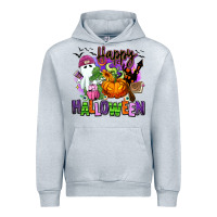 Heather Grey Happy Halloween Urban Hoodie - RanaPortraitStore